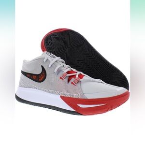 Nike Men's Gray and Red Athletic Shoes
